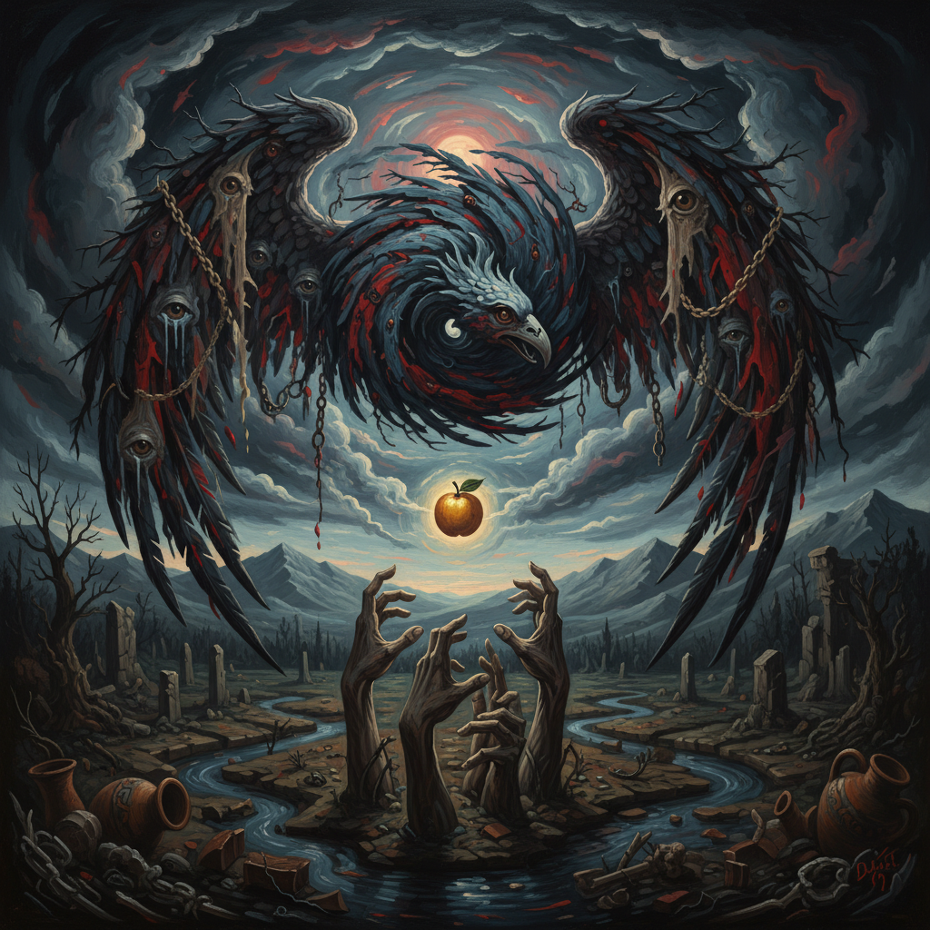 Harpy - Symbolic Artwork Symbolic depiction of Harpy mythology