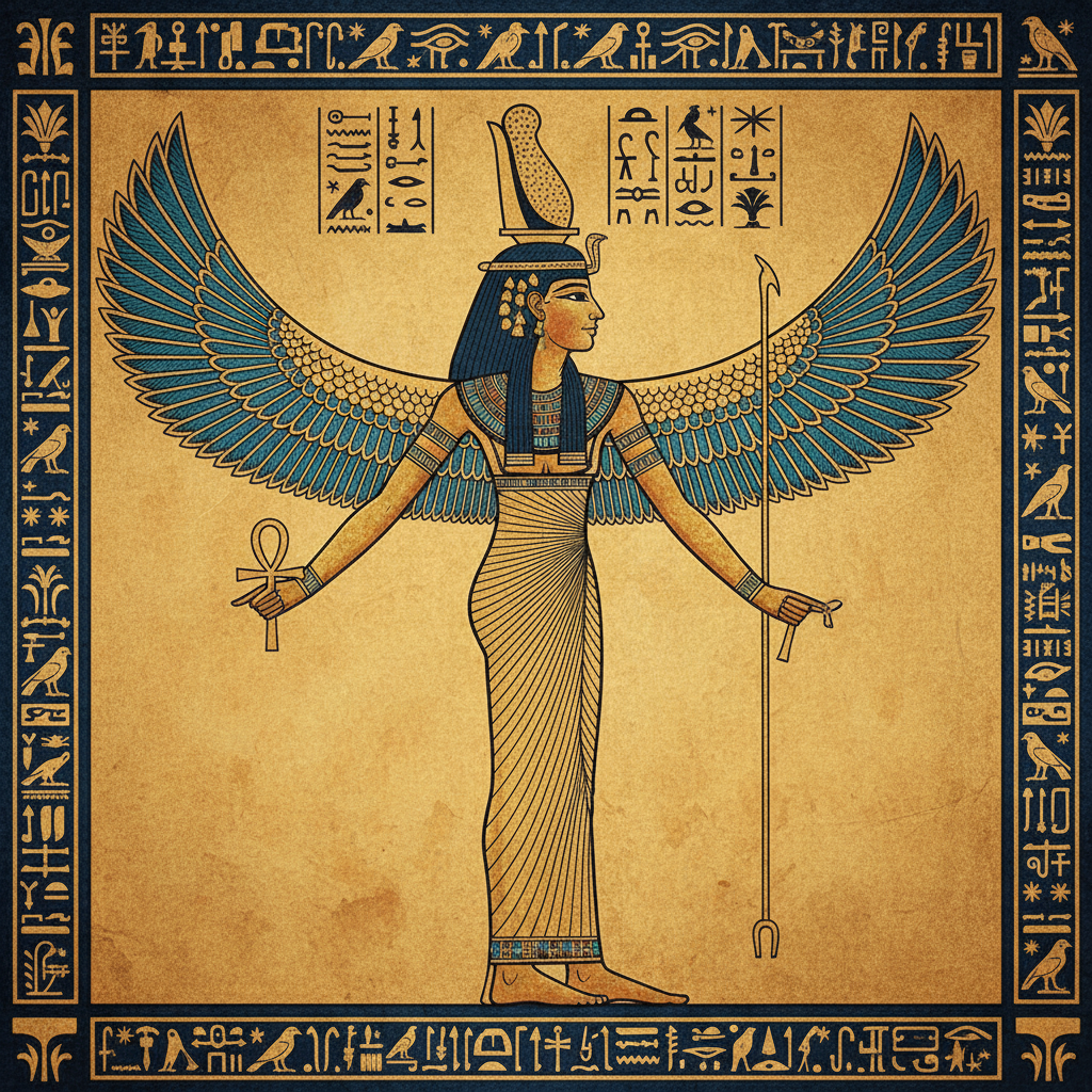 Isis - Egyptian Mythology Illustration Isis - Egyptian Mythology illustration
