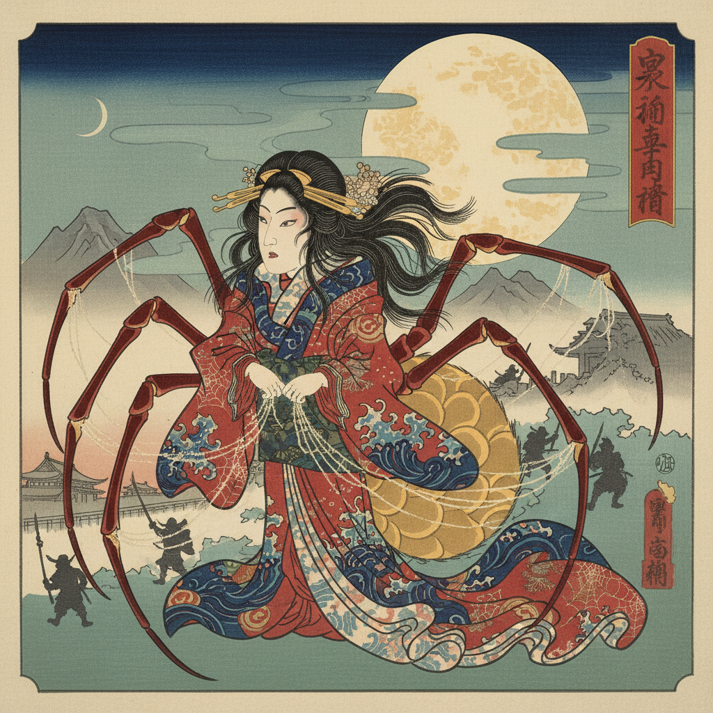 Jorogumo - Japanese Folklore illustration