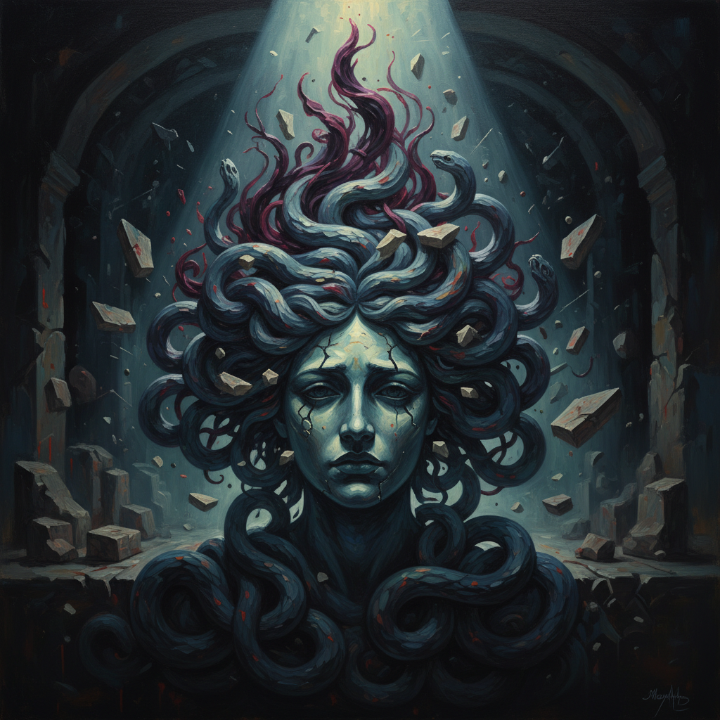 Medusa - Symbolic Artwork Symbolic depiction of Medusa mythology