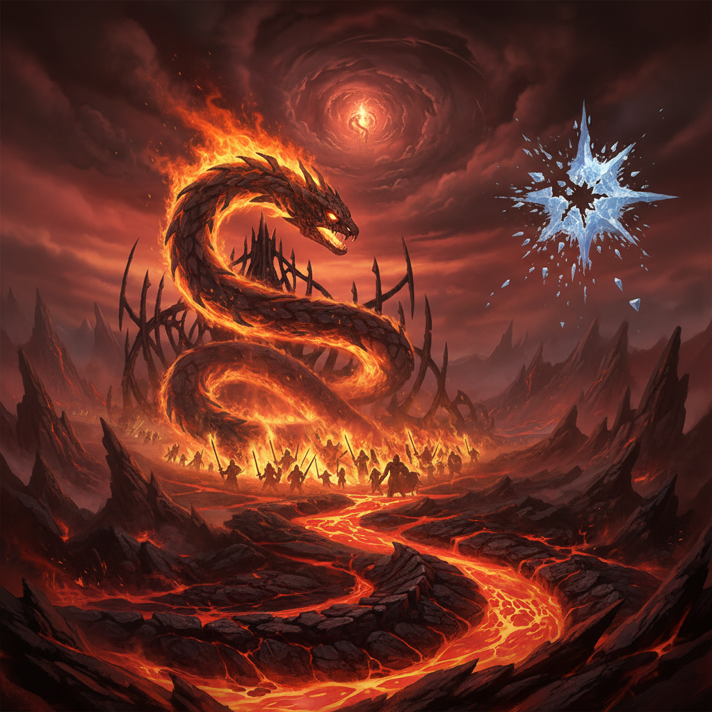 Muspelheim - Symbolic Artwork Symbolic depiction of Muspelheim mythology