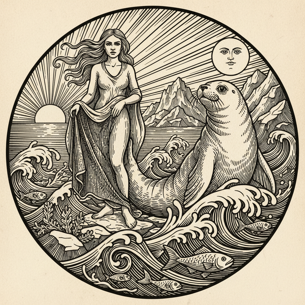 Selkie - European Folklore Illustration Selkie - European Folklore illustration