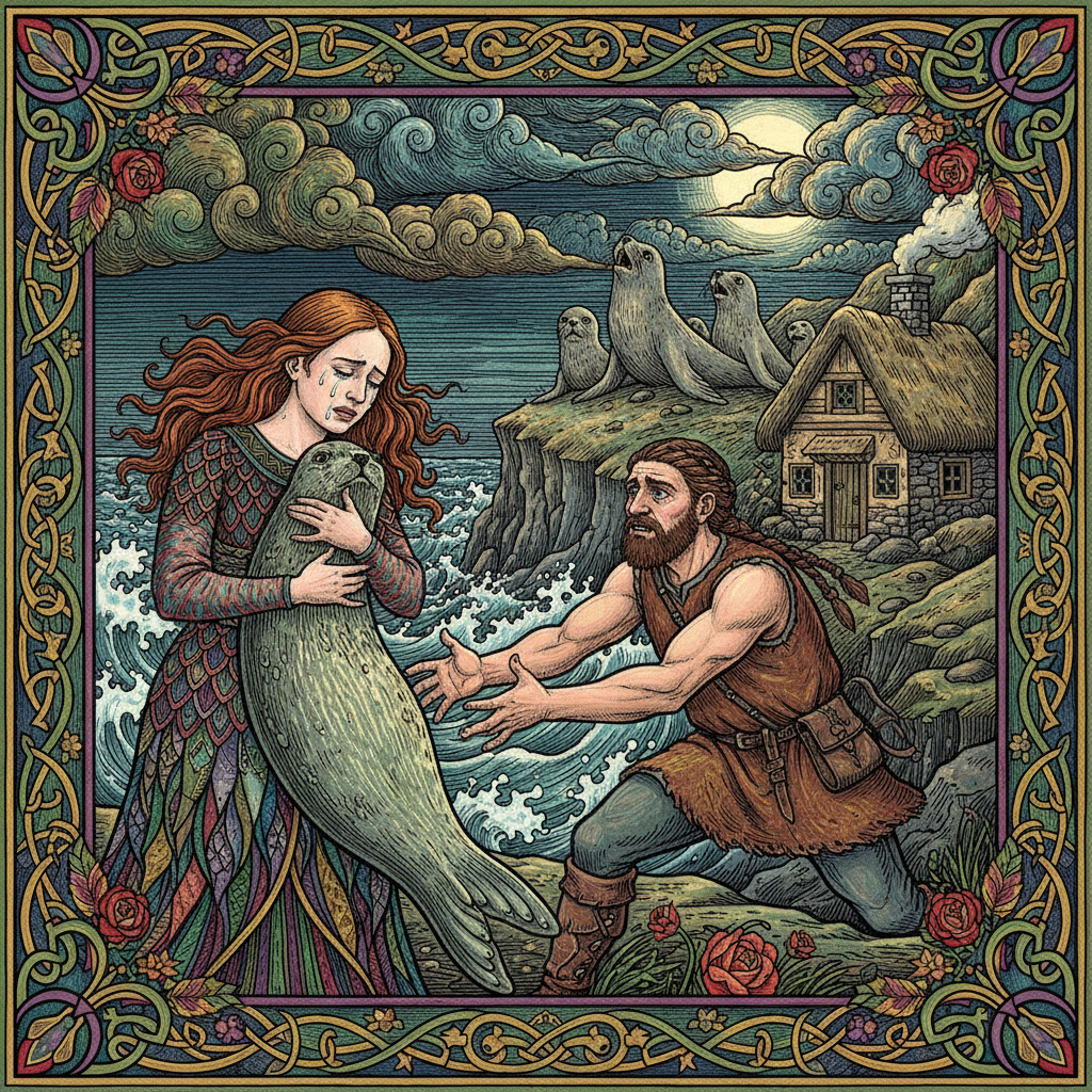 Selkie - Mythology Scene Scene from the legend of Selkie