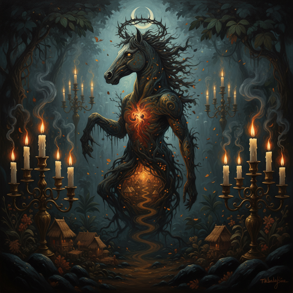 Tikbalang - Symbolic Artwork Symbolic depiction of Tikbalang mythology