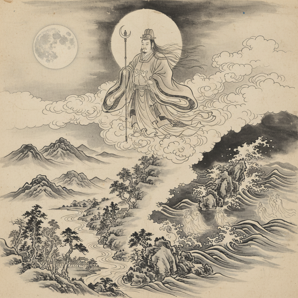 Tsukuyomi in Japanese Folklore cultural setting