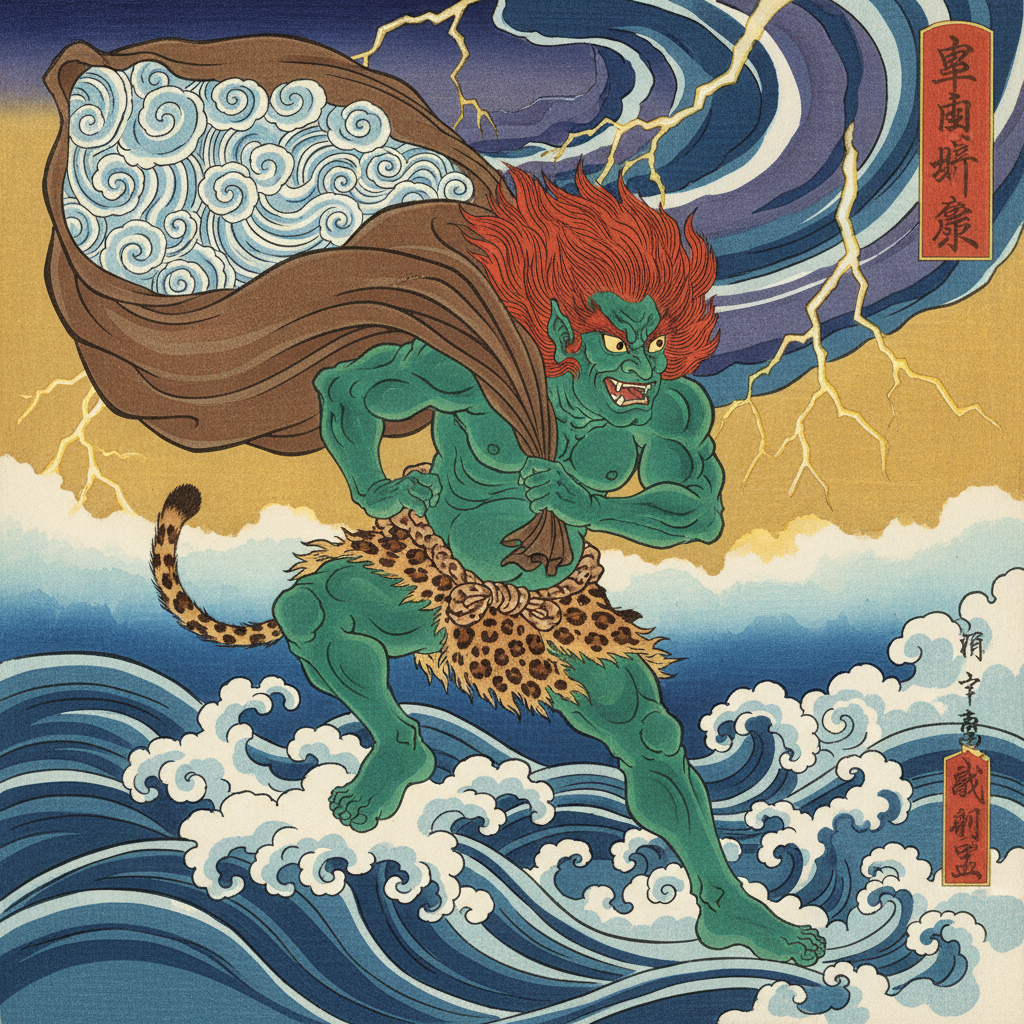 Fujin: The Wind Demon Kami of Japanese Mythology