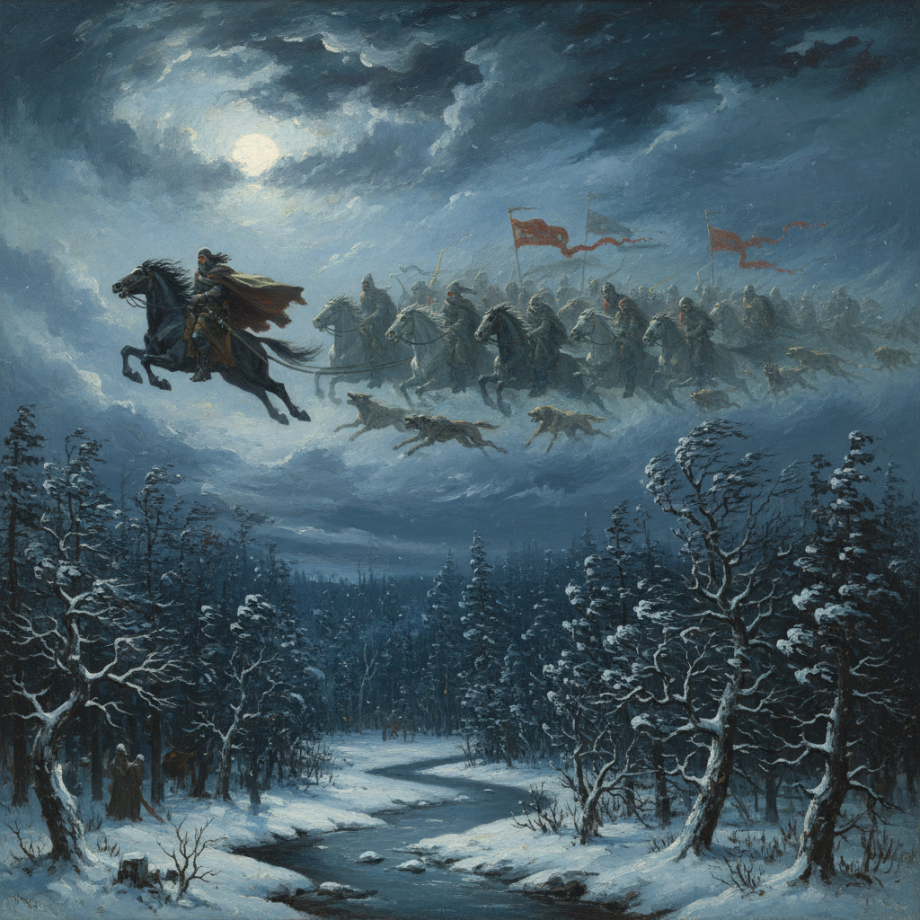 Odin and the Wild Hunt: The Ghostly Cavalcade of Norse Winter